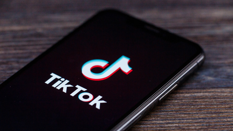 TikTok app on phone
