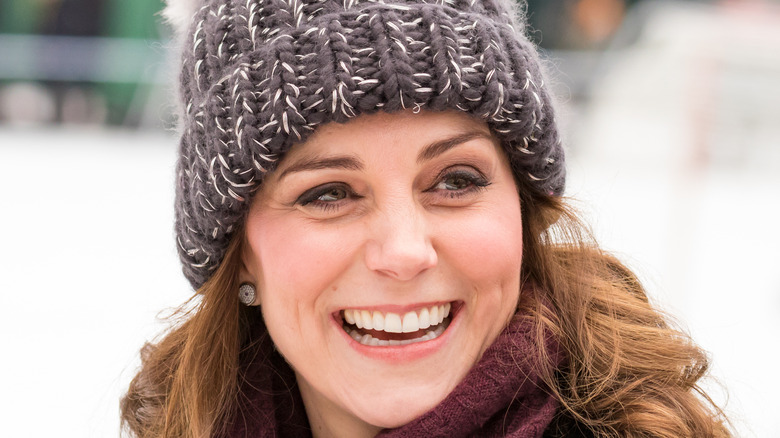 Kate Middleton in snow cap