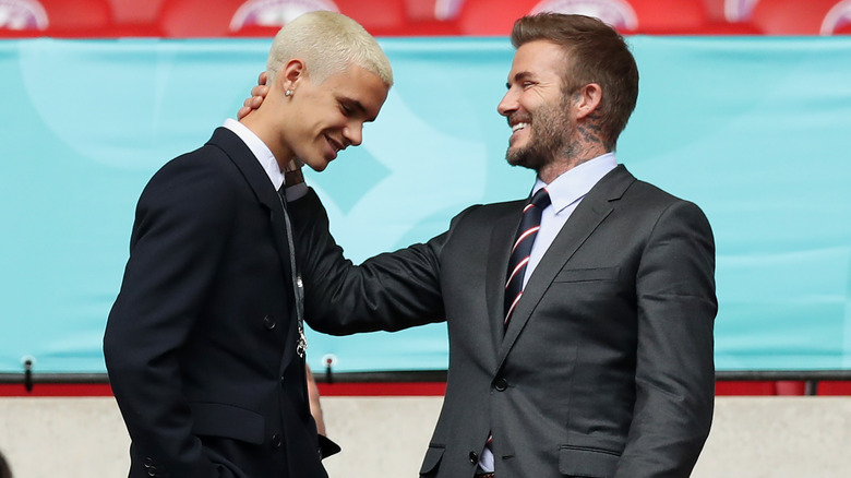 David and Romeo Beckham UEFA Euro 2020