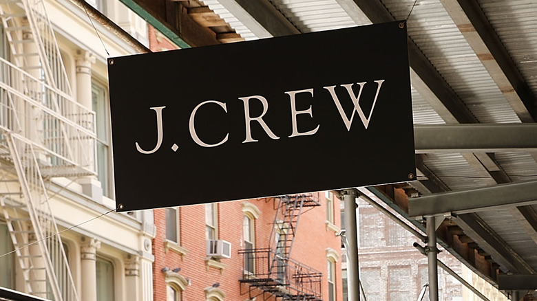 J Crew store sign