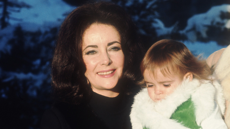 Elizabeth Taylor and her granddaughter