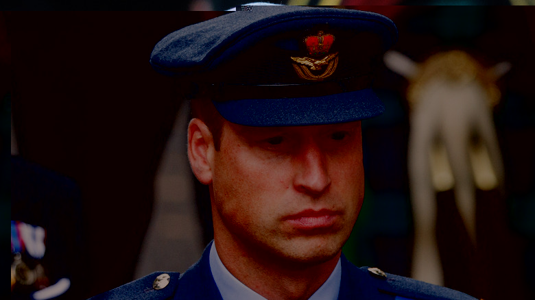 Prince William at queen's funeral