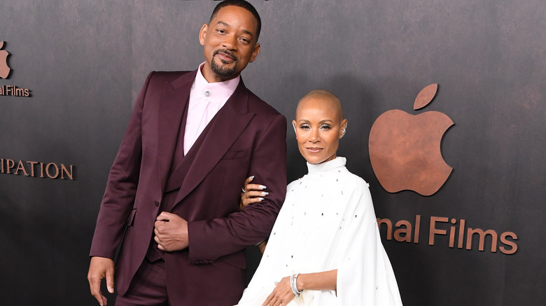 Will and Jada Pinkett Smith posing on the red carpet together