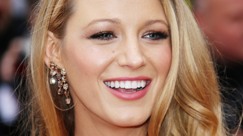 Blake Lively with big smile