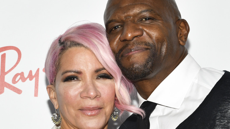 Terry Crews with wife Rebecca King-Crews on the red carpet