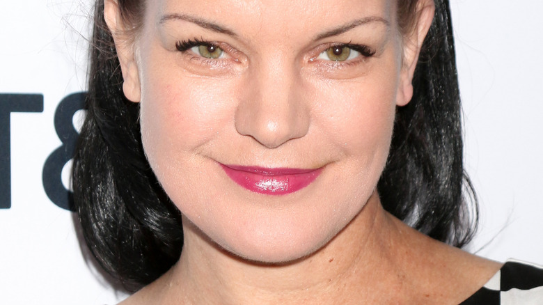 Pauley Perrette smiling for cameras