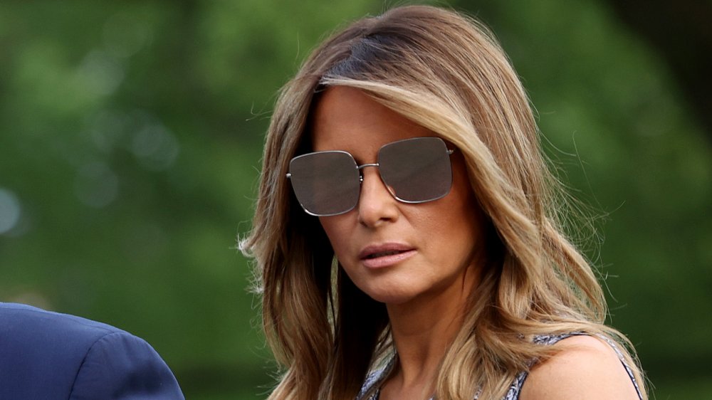 Melania Trump wearing sunglasses