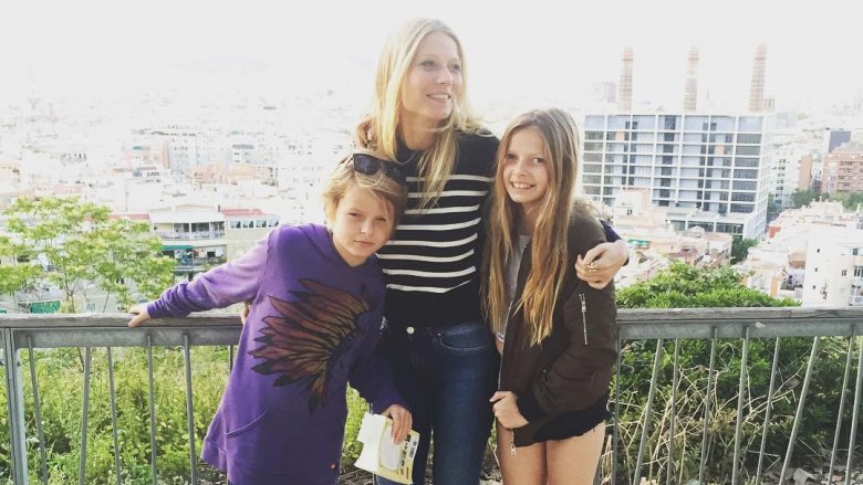 Gwyneth Paltrow with kids Moses and Apple Martin