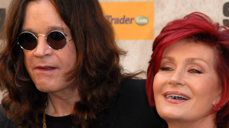 Sharon and Ozzy Osbourne posing