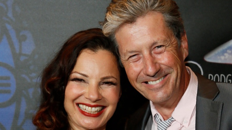 Fran Drescher and Charles Shaughnessy smiling