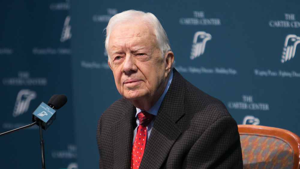 Jimmy Carter speaking at an event