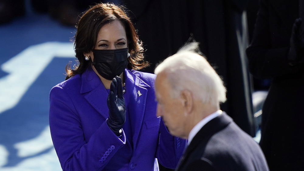 Kamala Harris and Joe Biden at inauguration 