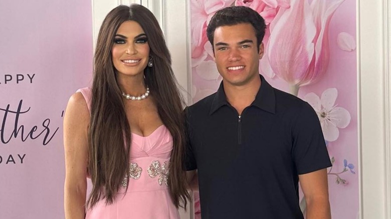 Kimberly Guilfoyle and son Ronan Villency smiling