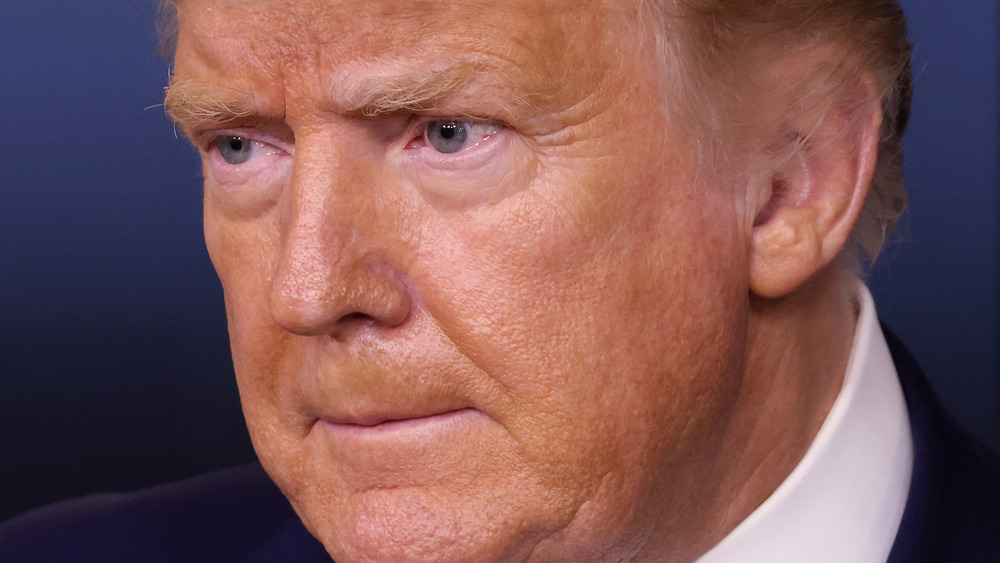 Donald Trump intense glare