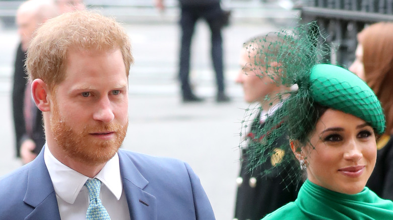 Meghan and Harry green hat