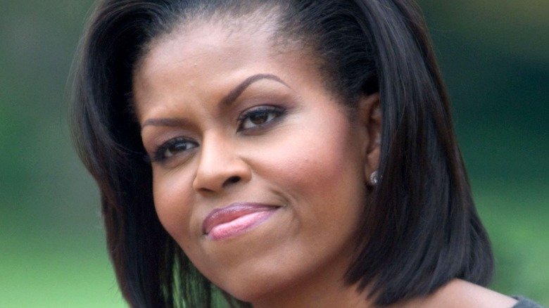 Michelle Obama at outdoor event
