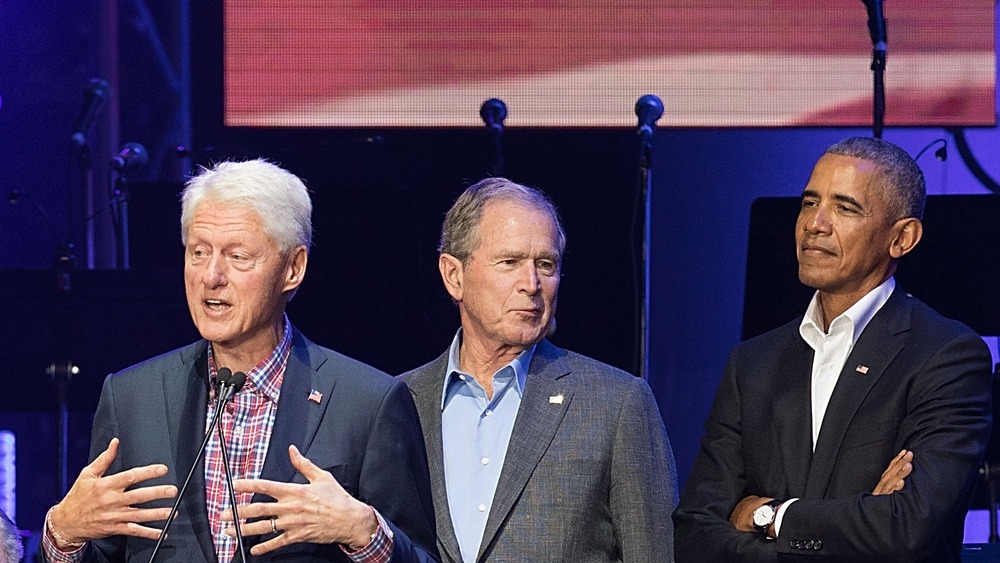 Presidents Clinton, Bush, and Obama