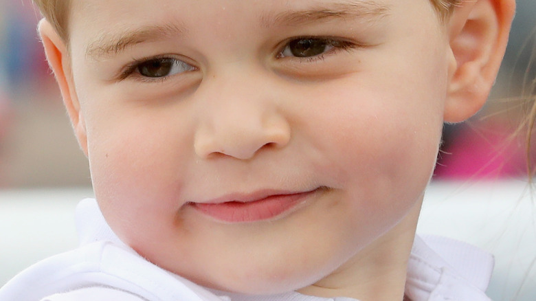 Young Prince George smiling