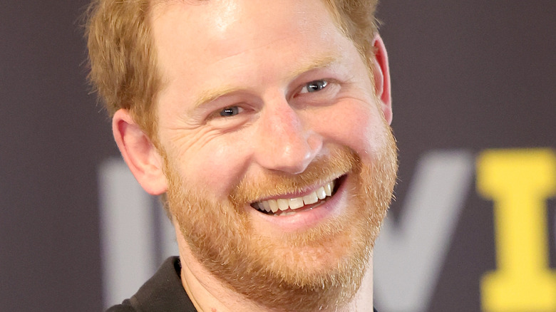 Prince Harry smiles at the Invictus Games in 2022