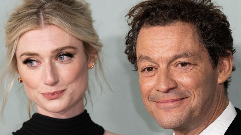 Elizabeth Debicki and Dominic West at The Crown premiere