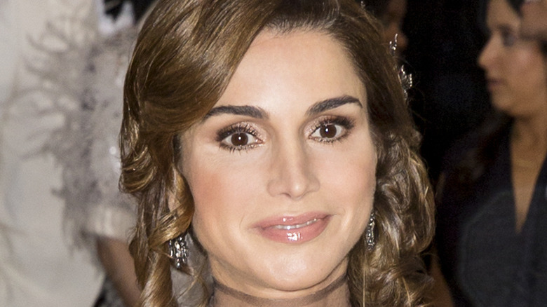 Queen Rania of Jordan closeup