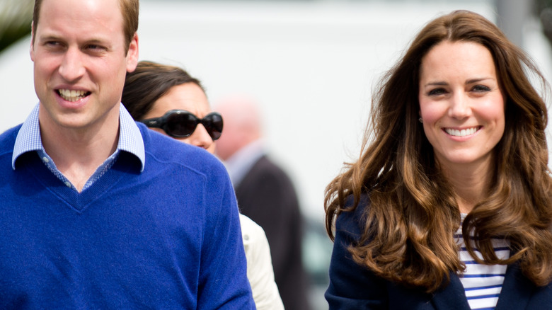 Prince William and Kate Middleton smile