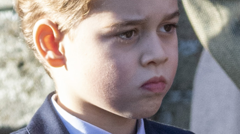 Prince George looking thoughtful