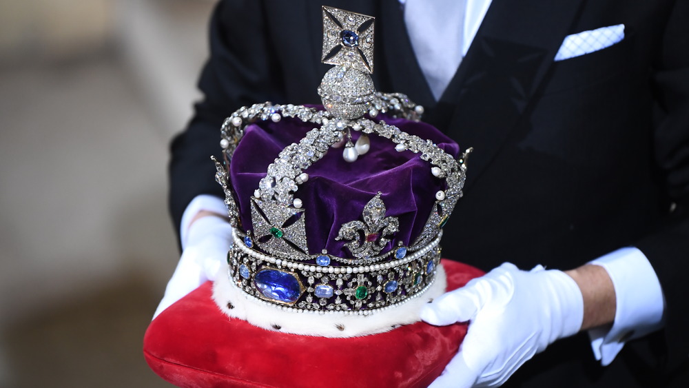 The Crown Jewels being carried