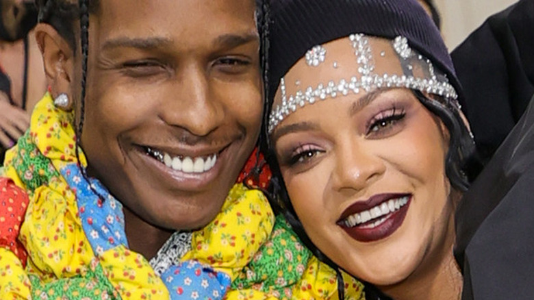 A$AP Rocky, Rihanna at Met Gala 