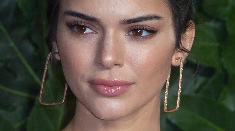 Kendall Jenner with rectangle earrings
