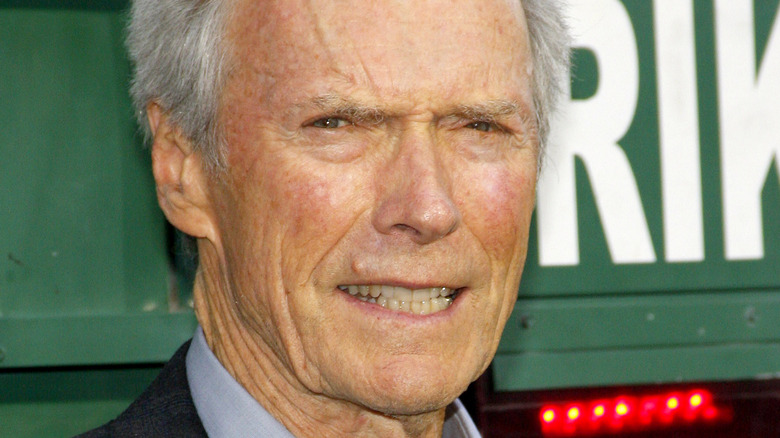 Clint Eastwood attends the premiere of his film "The Trouble with the Curve"