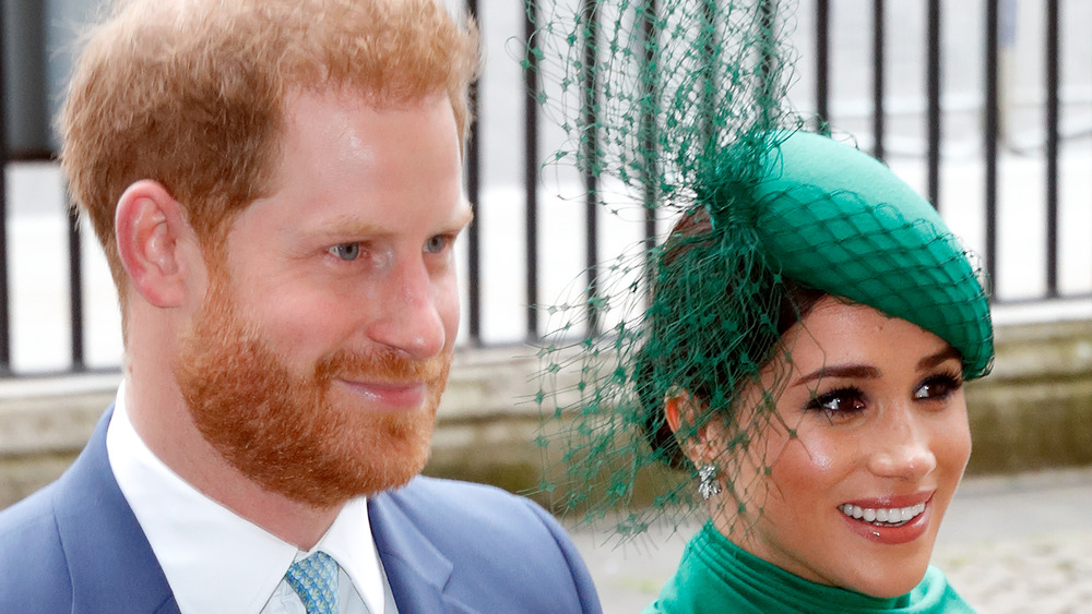 Duke and Duchess of Sussex green hat