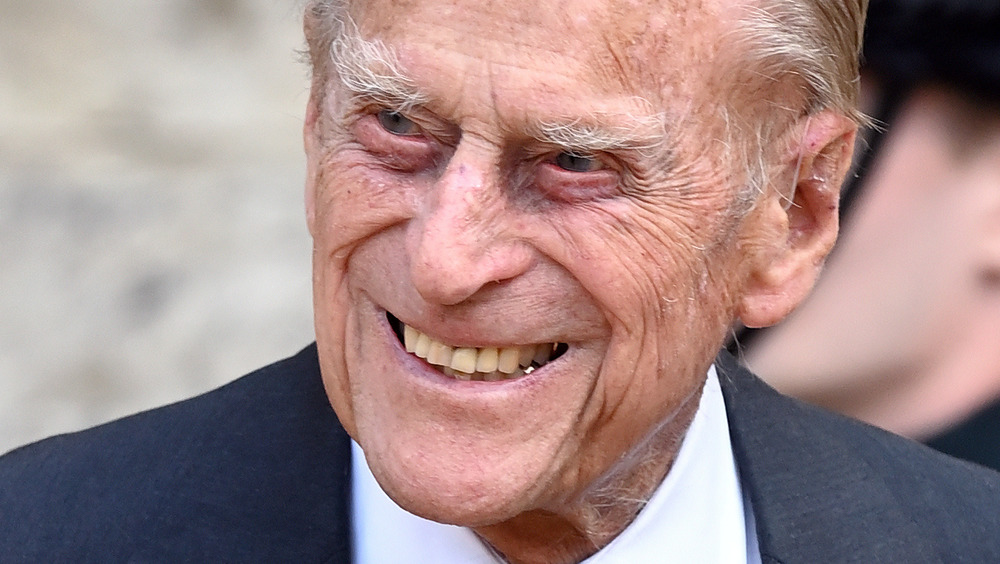 Prince Philip smiling in suit 
