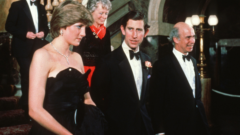 Princess Diana in engagement dress