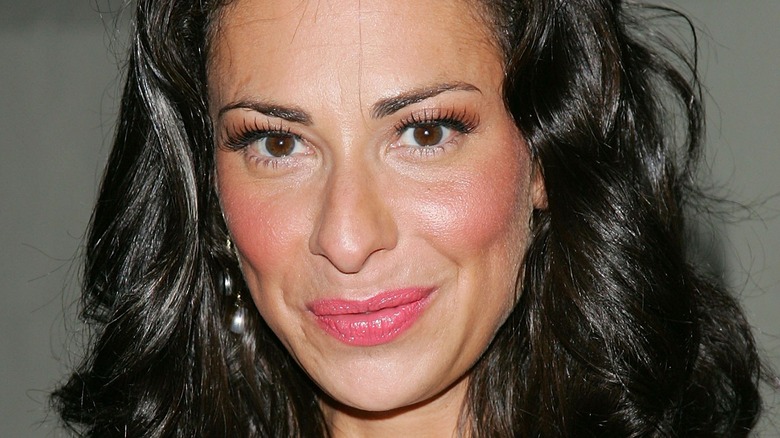 Stacy London with pink lipstick