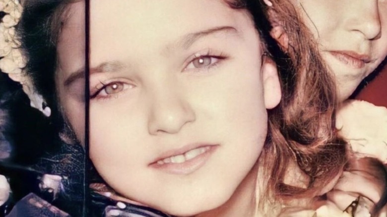 Madonna as a girl close-up