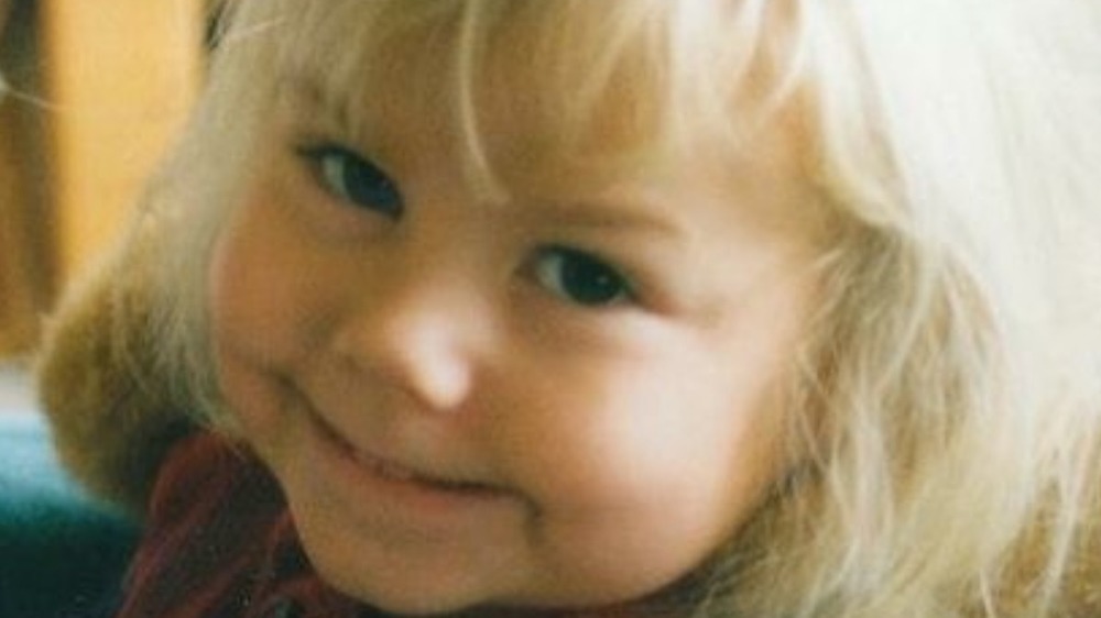 Phoebe Bridgers as a toddler, close-up
