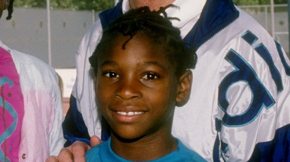 Serena Williams as a young girl in 1990