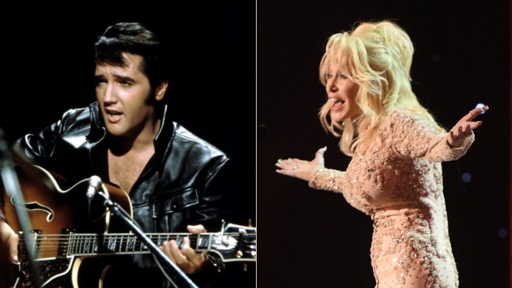 Dolly Parton and Elvis Presley