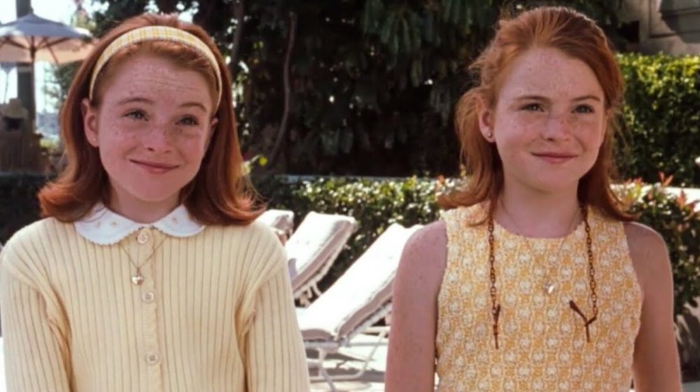 Lindsay Lohan as the twins in The Parent Trap