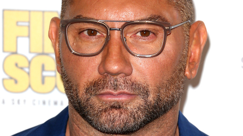 Dave Bautista on a red carpet