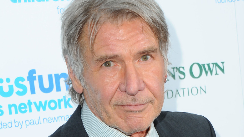 Harrison Ford looking dapper on the red carpet.
