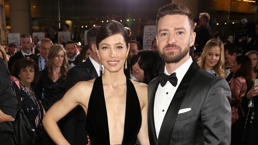 Jessica Biel and Justin Timberlake at the Golden Globes