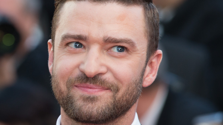 Justin Timberlake smirking