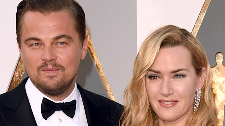 Leonardo DiCaprio and Kate Winslet at the Oscars