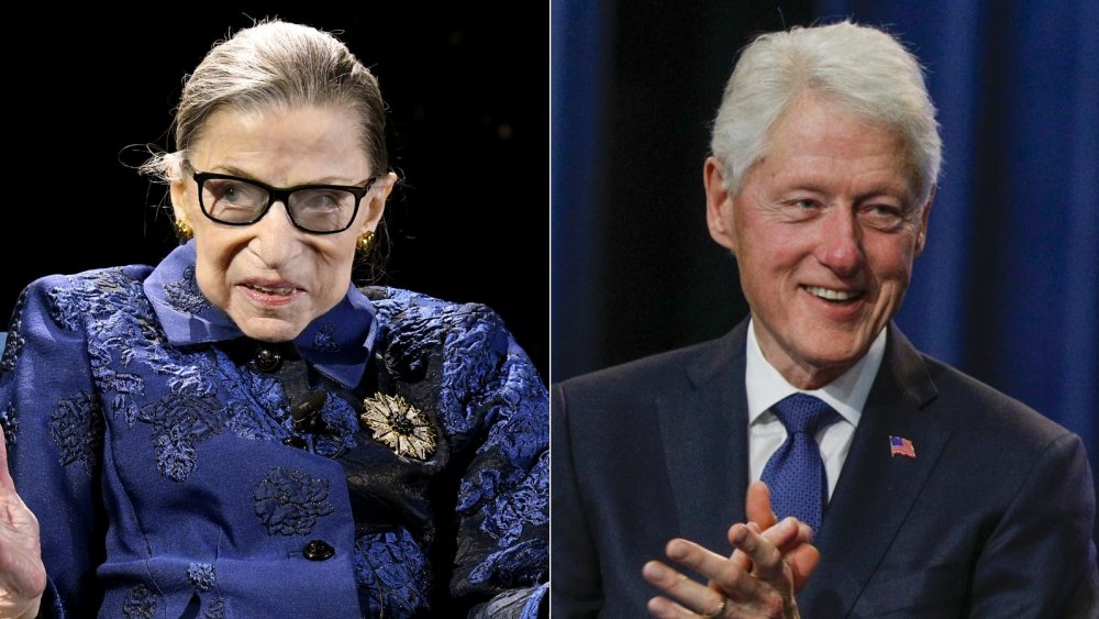 Bill Clinton and Ruth Bader Ginsberg