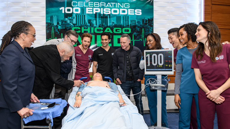 The cast of Chicago Med posing