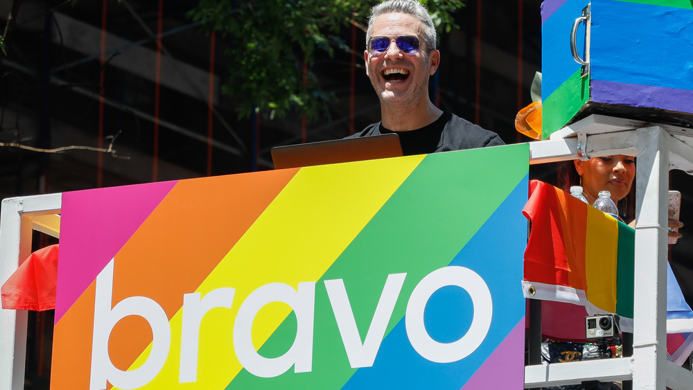 Andy Cohen at a 2019 Pride Parade