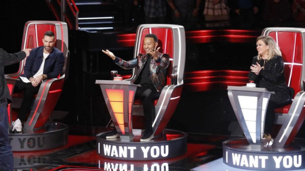 Four of the judges on The Voice