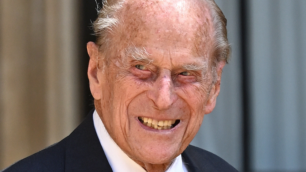 Prince Philip smiling, close-up